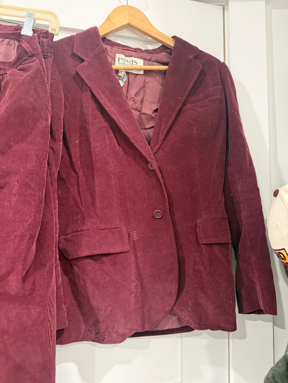 Vintage Ports Corduroy Suit Set(Skirt, Pant & jacket)